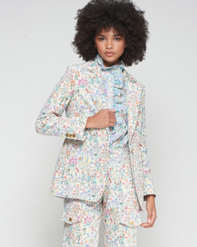CHAQUETA PANA ESTAMPADO FLORES