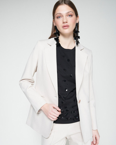 CHAQUETA PUNTO ROMA CRUDO LOVE