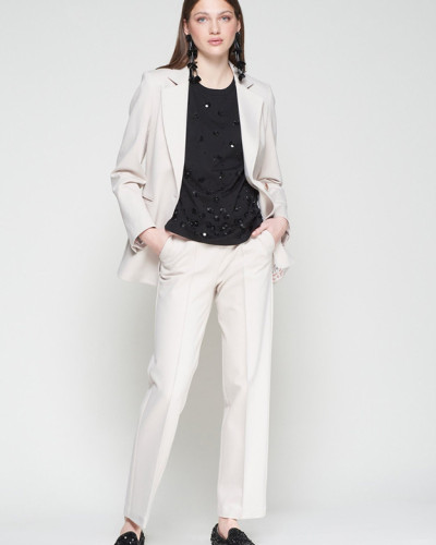 CHAQUETA PUNTO ROMA CRUDO LOVE