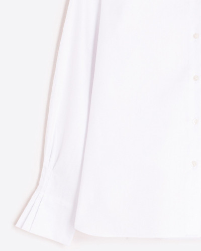 CAMISA ESPIGA BLANCA PUÑO PLISADO