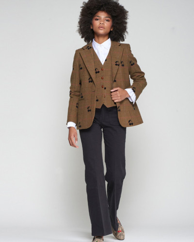 CHAQUETA CUADRO VERDE