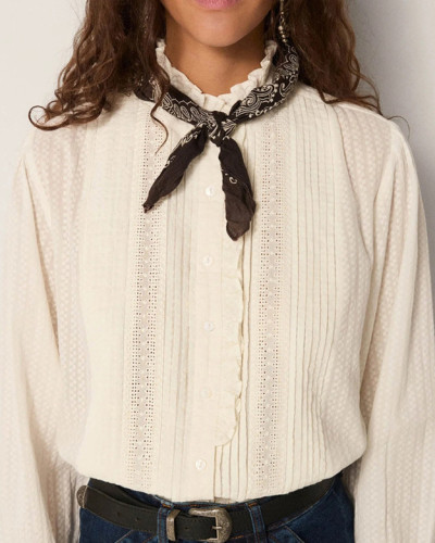 BLUSA PERLA ALGODÓN