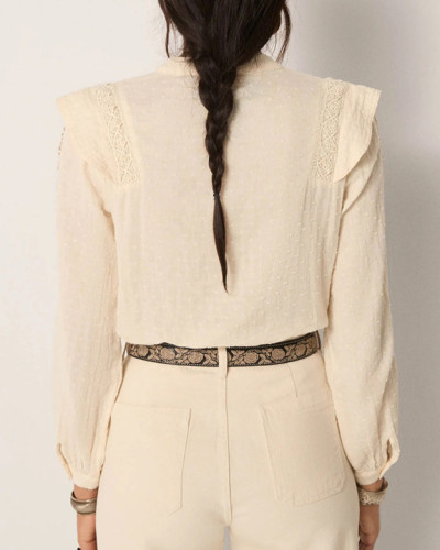 BLUSA ENCAJE BLANCO ROTO