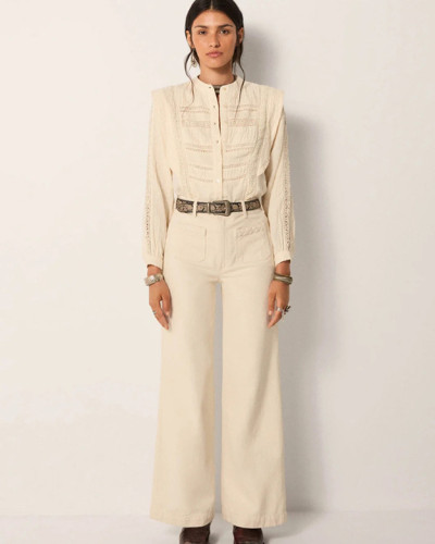 BLUSA ENCAJE BLANCO ROTO
