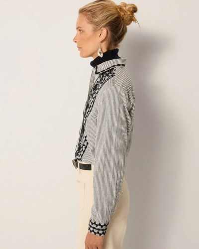 BLUSA ALGODÓN RAYAS