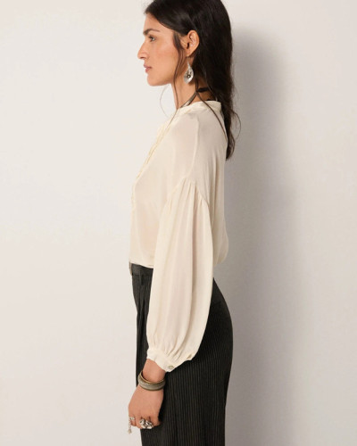 BLUSA FLUIDA BLANCO ROTO