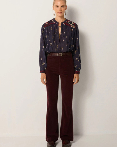 PANTALON CINTURA ALTA ACAMPANADO