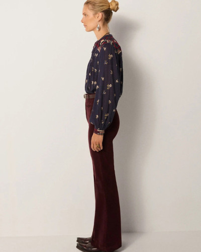 PANTALON CINTURA ALTA ACAMPANADO