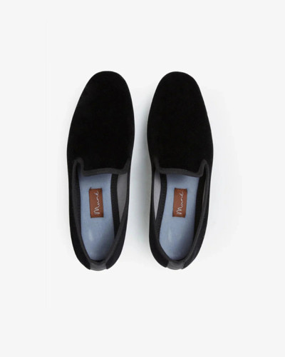 SLIPPER TERCIOPELO NEGRO
