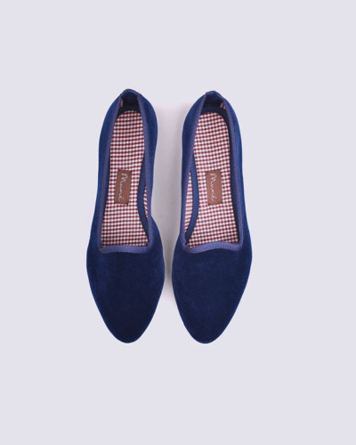 SLIPPER TERCIOPELO MARINO