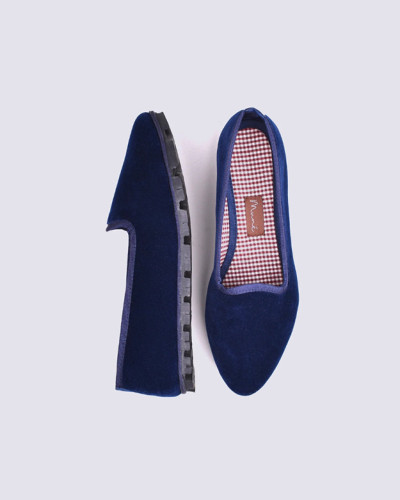 SLIPPER TERCIOPELO MARINO
