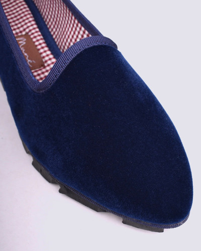 SLIPPER TERCIOPELO MARINO