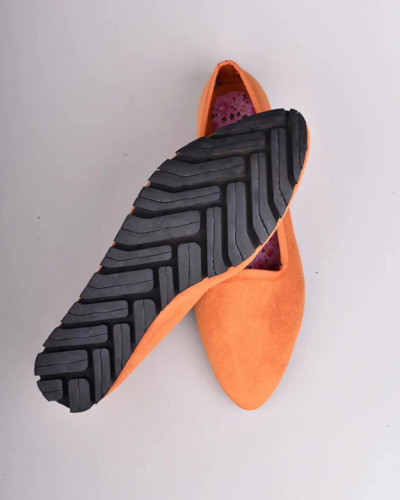SLIPPER TERCIOPELO NARANJA