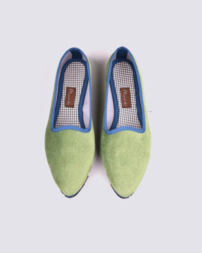 SLIPPER TERCIOPELO VERDE