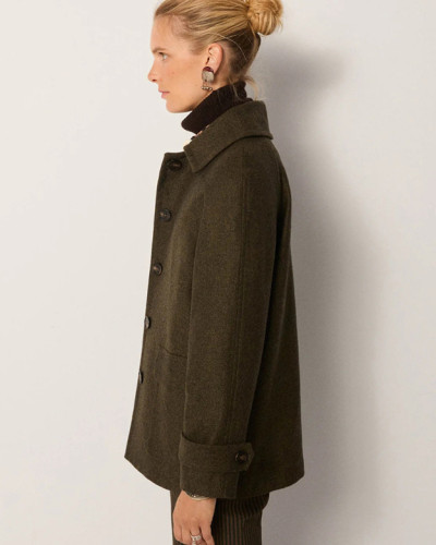 CHAQUETA VERDE RECTA