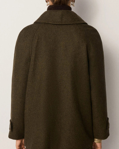CHAQUETA VERDE RECTA