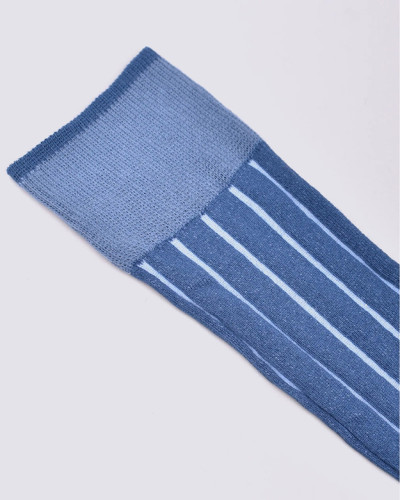 CALCETIN RAYAS AZUL