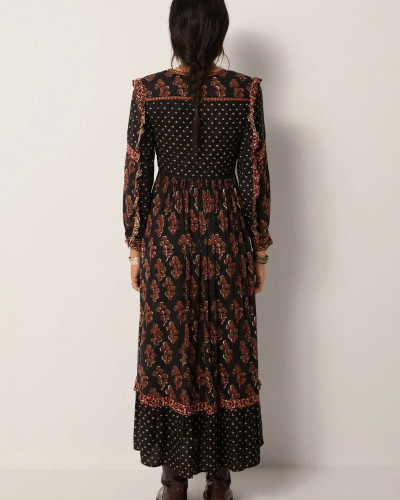 VESTIDO MANGAS ABULLONADAS