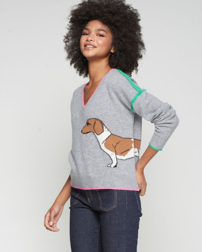 JERSEY GRIS PERRO SALCHICHA