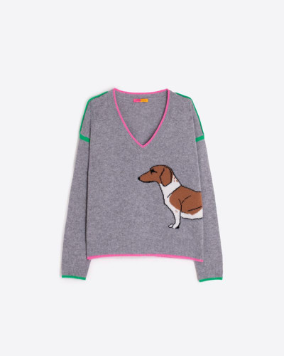 JERSEY GRIS PERRO SALCHICHA