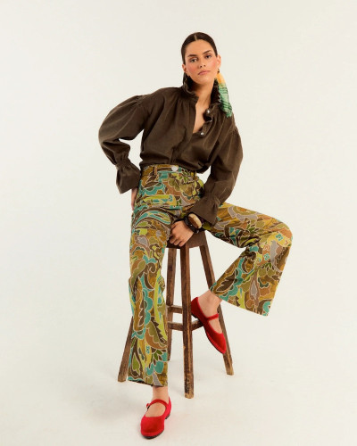 PANTALON ESTAMPADO VERDES