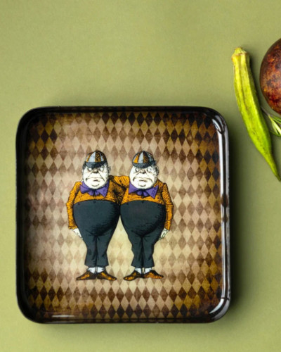 BANDEJA DECORATIVA GEMELOS