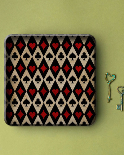 BANDEJA DECORATIVA NAIPES