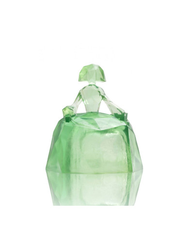 MENINA 11 CM TRASLUCIDA VERDE- 11CM