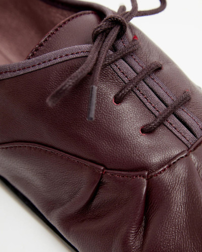 ZAPATO ARRUGADO VINO