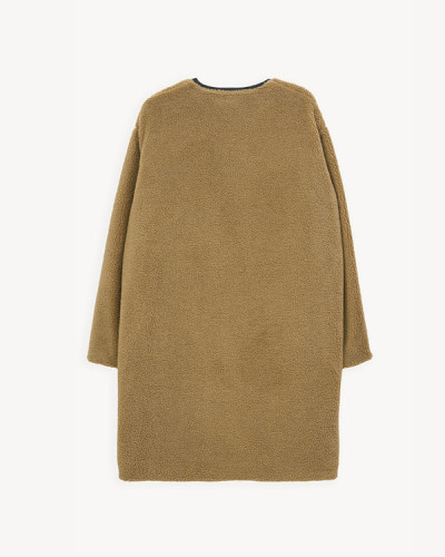 ABRIGO CAMEL CUELLO CAJA