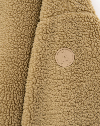 ABRIGO CAMEL CUELLO CAJA