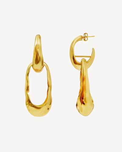 PENDIENTES WAVE ORO