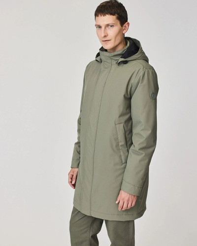 ABRIGO VERDE IMPERMEABLE