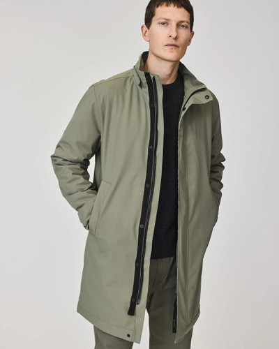 ABRIGO VERDE IMPERMEABLE