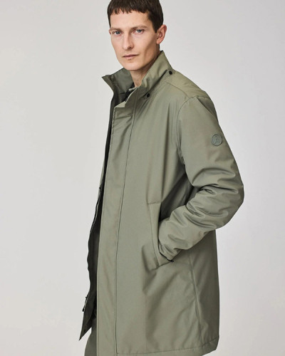 ABRIGO VERDE IMPERMEABLE