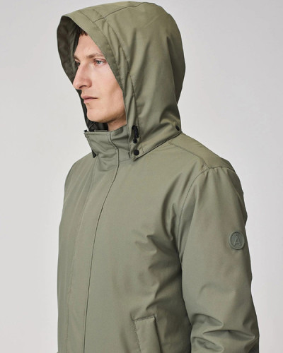 ABRIGO VERDE IMPERMEABLE