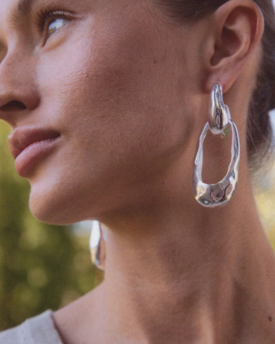 PENDIENTES WAVE PLATA