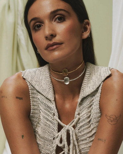 COLLAR MELOCOTON PLATA