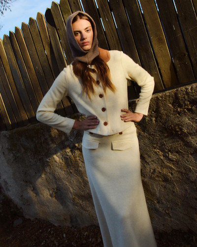 CHAQUETA PUNTO CRUDA