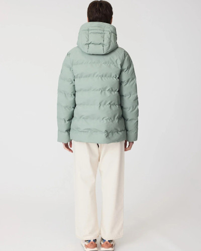 ABRIGO VERDE AGUA IMPERMEABLE