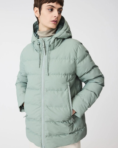 ABRIGO VERDE AGUA IMPERMEABLE