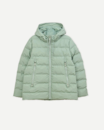 ABRIGO VERDE AGUA IMPERMEABLE