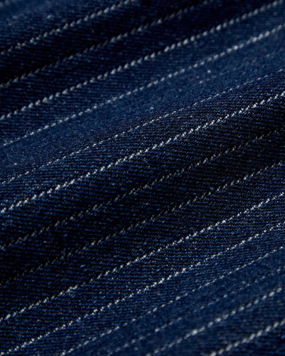 NAVY STRIPED 5 - POCKET DENIM