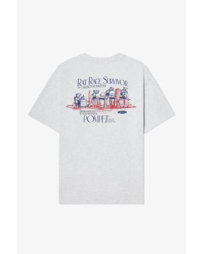 CAMISETA GRIS RETRO RAT RACE