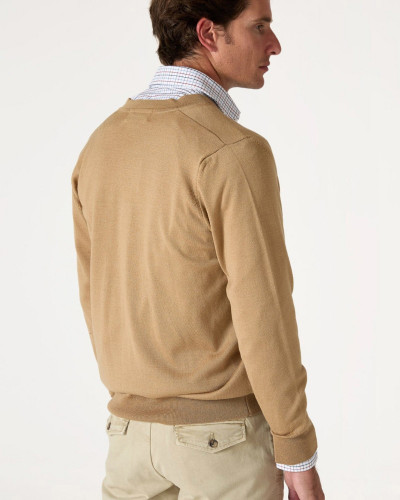THE CARDIGAN MERINO BEIGE CAMPOS