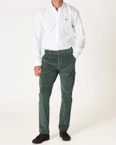 THE CHINO MICROPANA CARGO VERDE COMPOSTELA