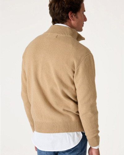 THE LAMBSWOOL HALFZIP BEIGE SEIMEIRA