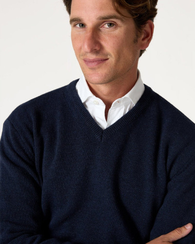 THE LAMBSWOOL PICO AZUL MARINO