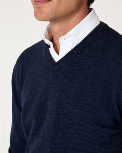 THE LAMBSWOOL PICO AZUL MARINO