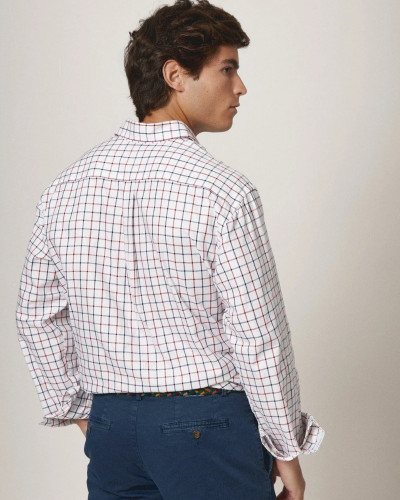 THE SARGA CUADRO AZUL Y GRANA